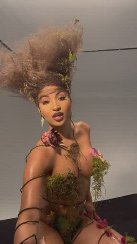 Shenseea teasing her new album 'Alpha' in a sexy dryad costume