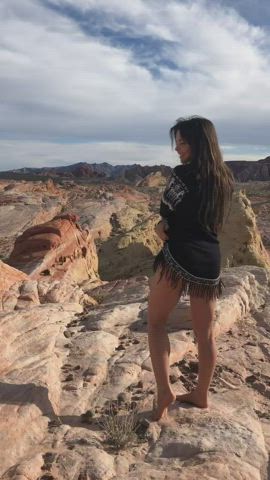 Naked in the Valley of fire