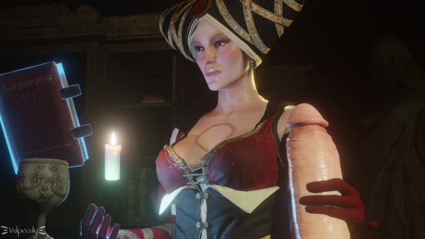 Sheala de Tancarville giving you a handjob [Witcher]