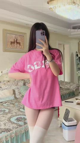 panty peel panty stuffing pantyhose gif
