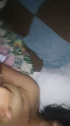 amateur blowjob boobs ebony homemade interracial milf natural tits pov pussy gif