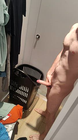 Jerking in dressing room on vacation