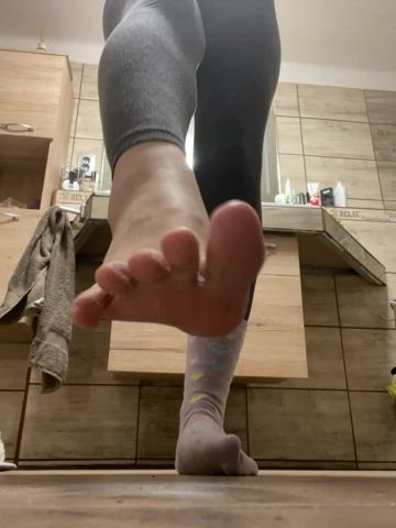 feet feet fetish leggings socks softcore soles teasing teen toes gif