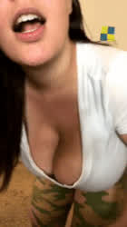 BBW Big Tits Bouncing Bouncing Tits Cleavage Huge Tits Natural Tits gif