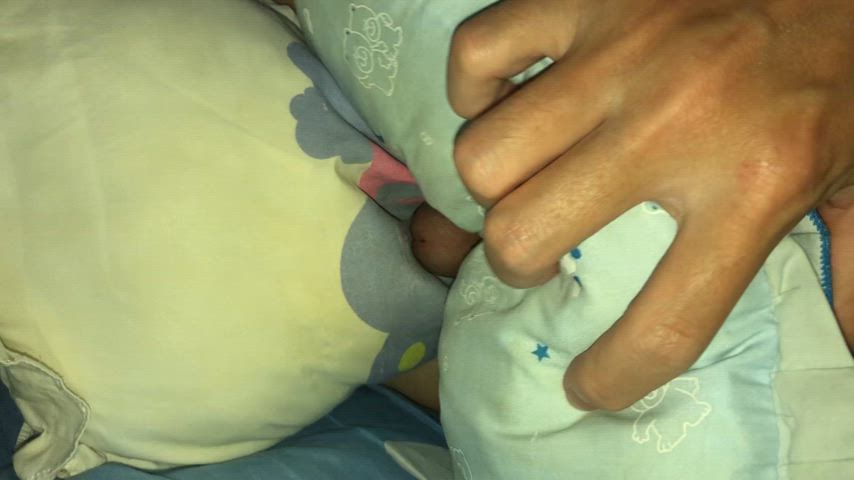 Masturbating Asian Pillow Humping, give bunny little hump