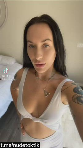 amateur boobs natural tits nude tattoo tiktok tits gif