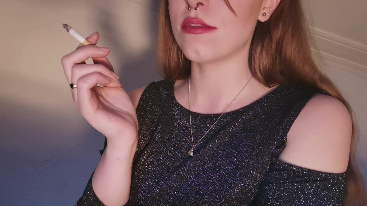 Lips Lipstick Smoking gif