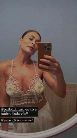 big tits brazilian brunette celebrity cleavage milf gif