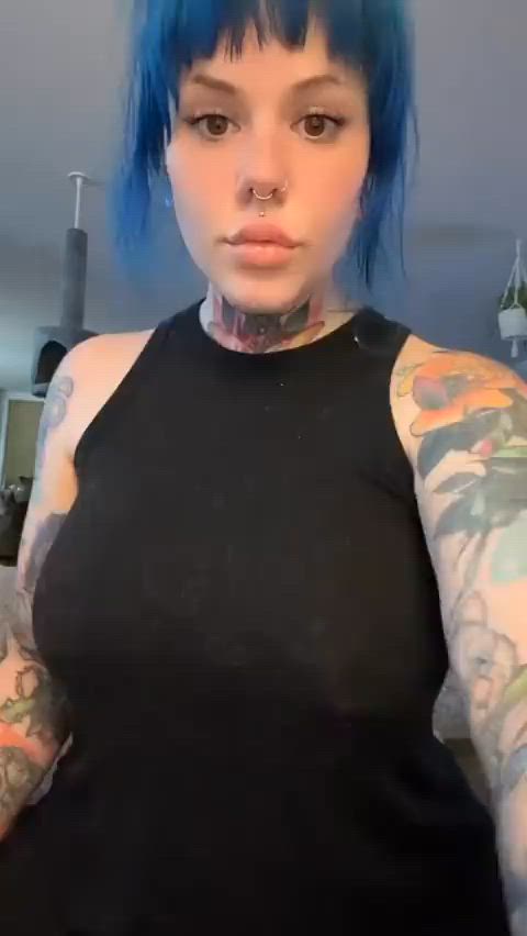 babe big tits boobs bouncing tits curvy model pawg tease thick tits gif