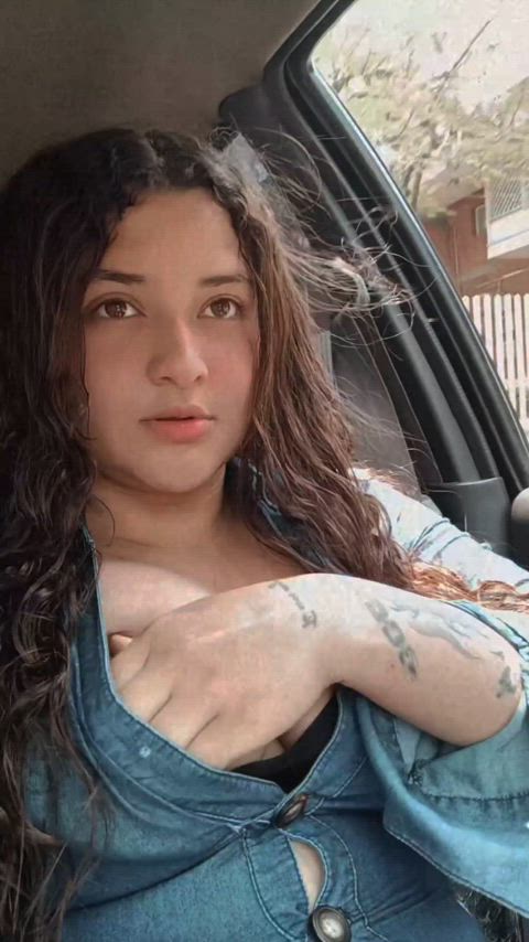 18 years old big tits masturbating natural tits onlyfans outdoor public tattoo tits