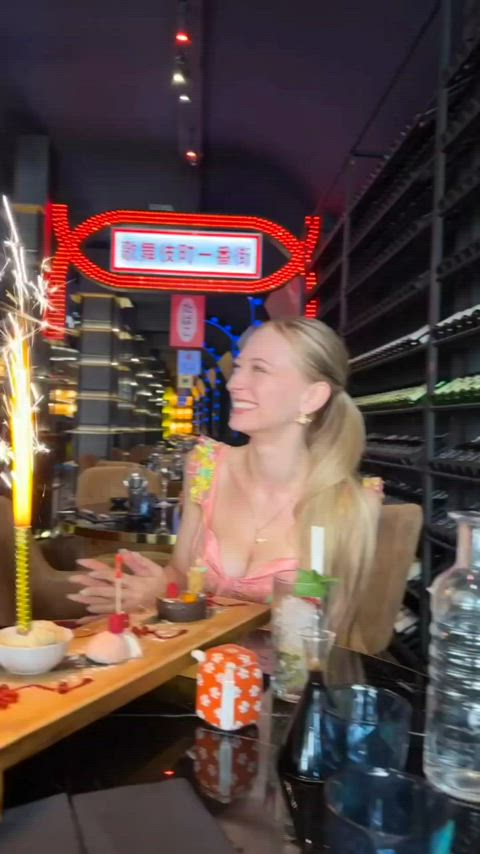 birthday blonde russian gif