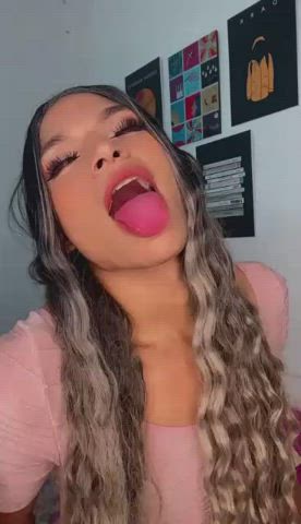 Ahegao Amateur Cute Fetish Latina NSFW Tongue Fetish Trans Trans Man gif