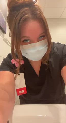 Nurse Boob Bounce @ Work 🫣