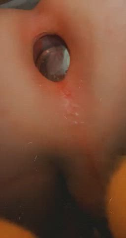 anal play bubble butt butt plug gif