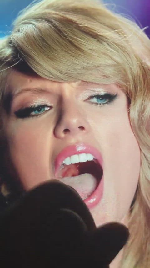 blonde celebrity cum cumshot taylor swift tribute gif