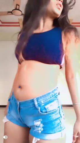 Desi Indian Shorts Twerking gif