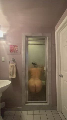 big ass nude shower gif