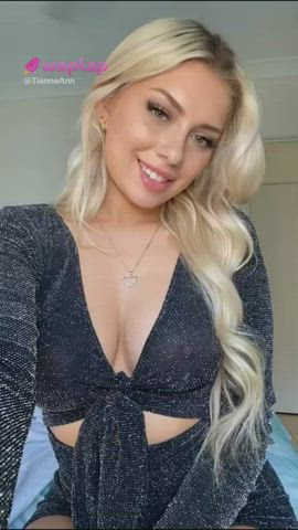 big tits blonde boobs busty tiktok gif