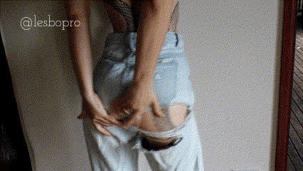 ass flashing jeans tattoo gif