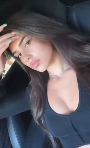 In the car