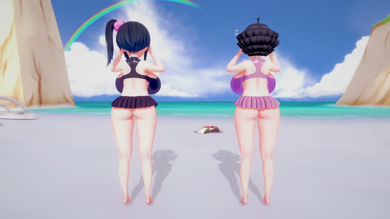 3D Animation Bubble Butt Jiggling gif
