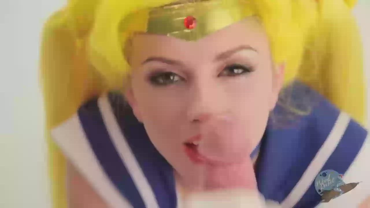 Blowjob Cosplay Cum gif