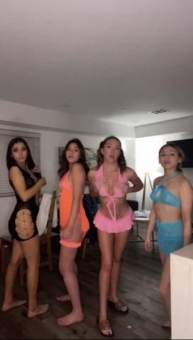 ass teen thick tiktok tits white girl gif