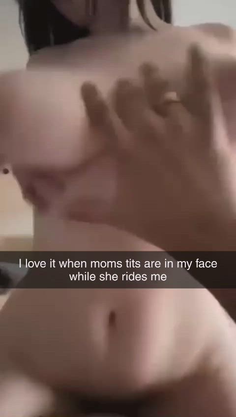 big tits caption mom riding son gif