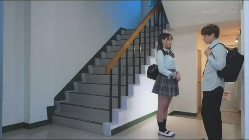 censored funny porn japanese public schoolgirl surprise gif