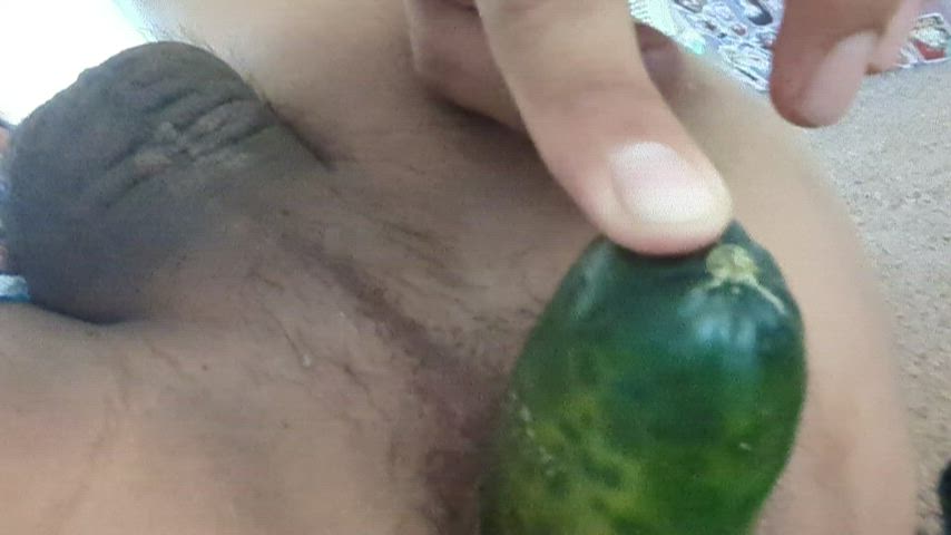 ass food fetish gaping sissy gif