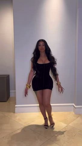 cardi b legs tits gif