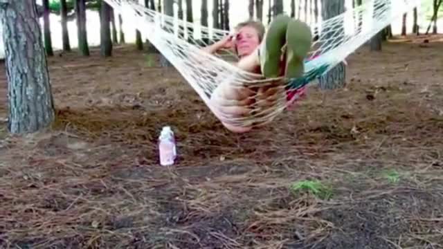 Mature female in hammock