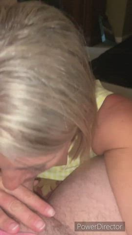 Amateur Blowjob Cum In Mouth Eye Contact Green Eyes MILF POV Passionate gif