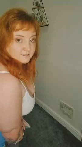 bbw busty redhead scottish tanned tattoo tiktok gif