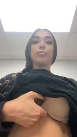 amateur ass bathroom boobs onlyfans public pussy teen undressing gif