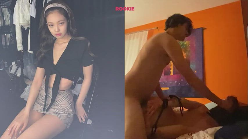 korean rope play split screen porn gif
