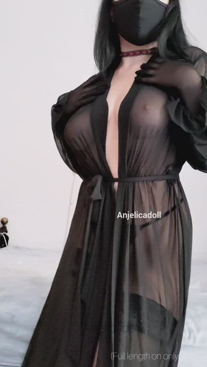 Boobs Goth See Through Clothing gif