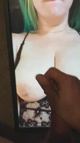 big tits male masturbation tribute gif