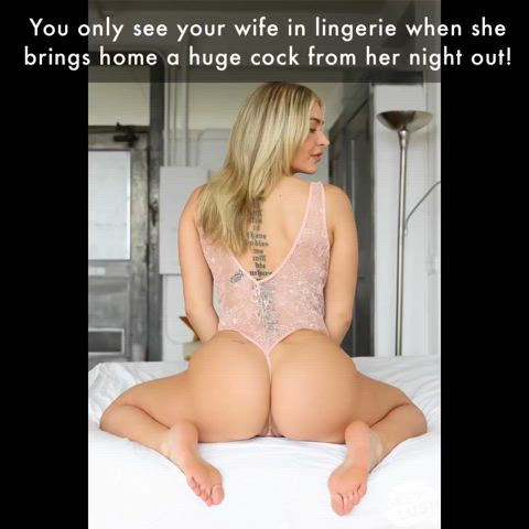 caption cheating cuckold hotwife pawg watching gif