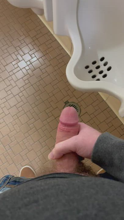 Fun in a bathroom on campus