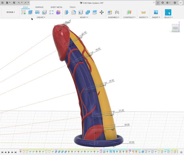 Resuming work on VOB erection sculpture: Cavernosum &amp; Spongiosum remodel