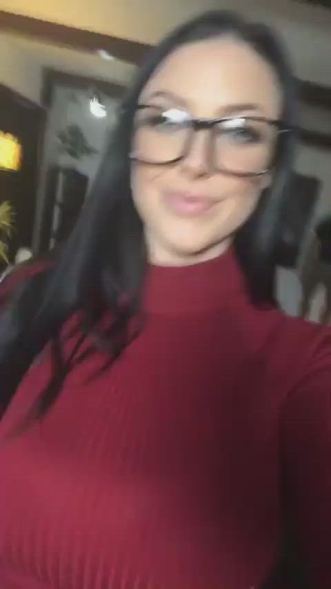 angela white big tits bouncing tits brunette busty huge tits natural tits pornstar