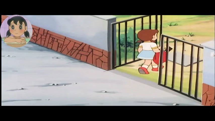 Nobita watching shizuka bath Scene 19