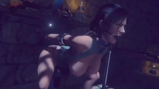 Lara Croft Anal Plug Machine
