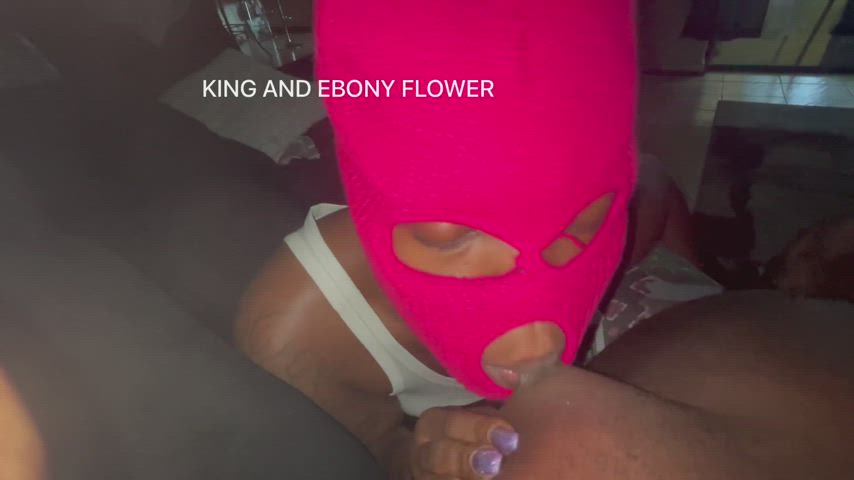 ebony couple handjob nipple play gif