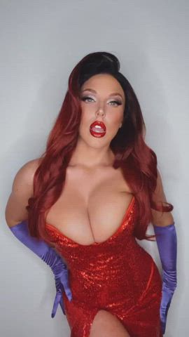 angela white big tits cosplay gif