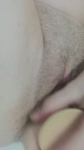I tried so hard to fuck myself with a dildo that I squirted