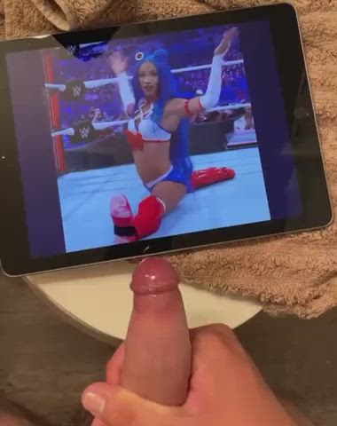 Sasha banks gets sprayed