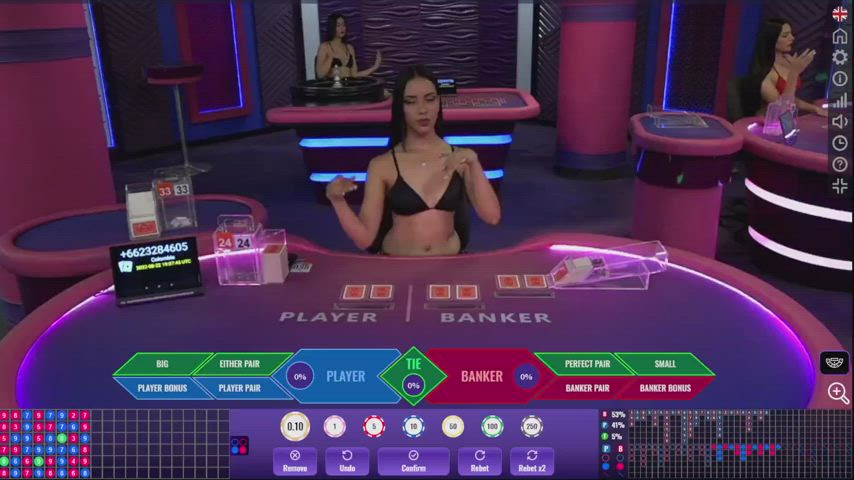 Sexy Live Bikini Dealers | Online Baccarat