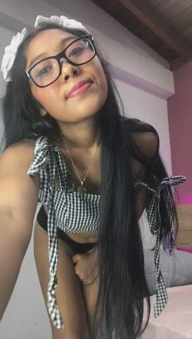 18 Years Old Glasses Long Hair Small Tits Squirt gif